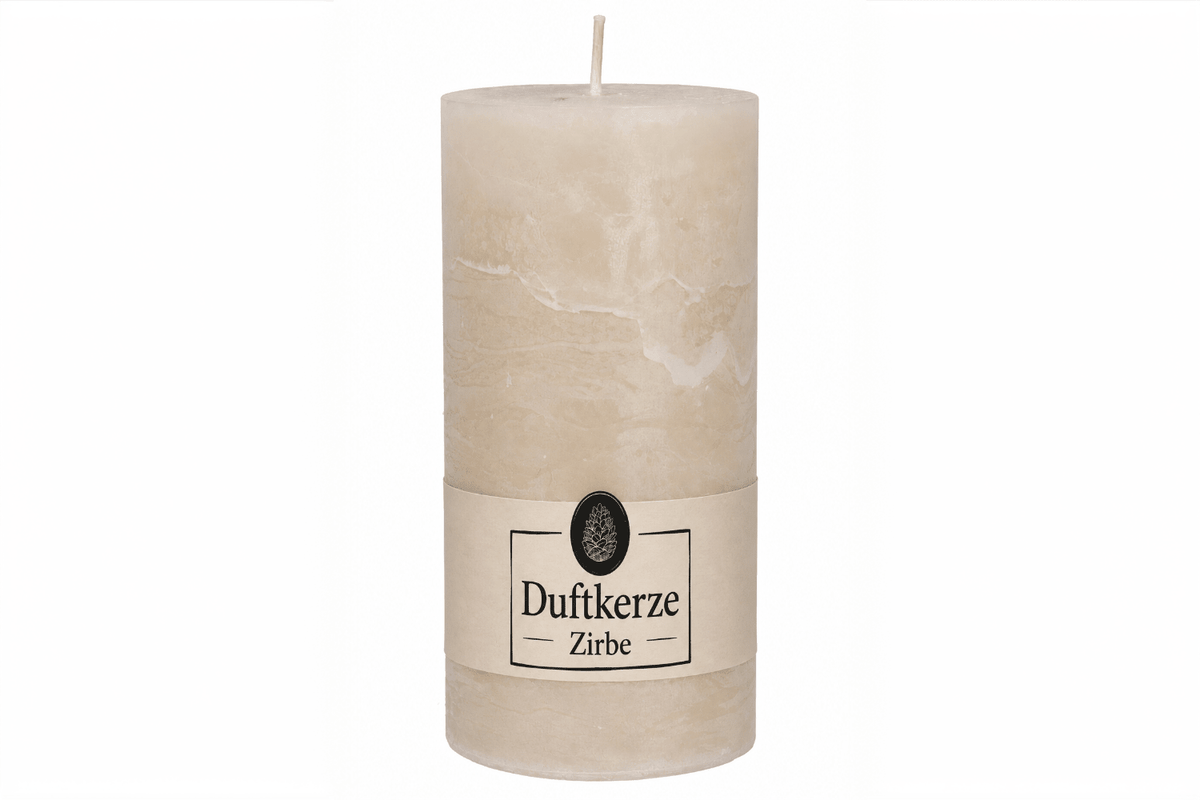 Zirbenkerze naturfarben